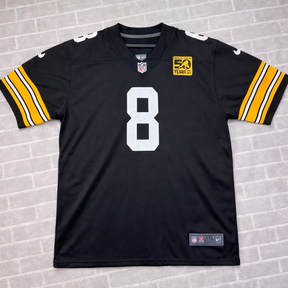 Nike On Field Pittsburgh Steelers Jersey Mens XXL Pickett 8 Immaculate Reception